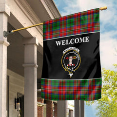 MacCulloch (McCulloch) Tartan Crest Black Garden Flag