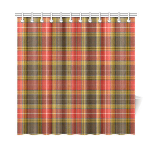 Buchanan Old Set Weathered Tartan Shower Curtain