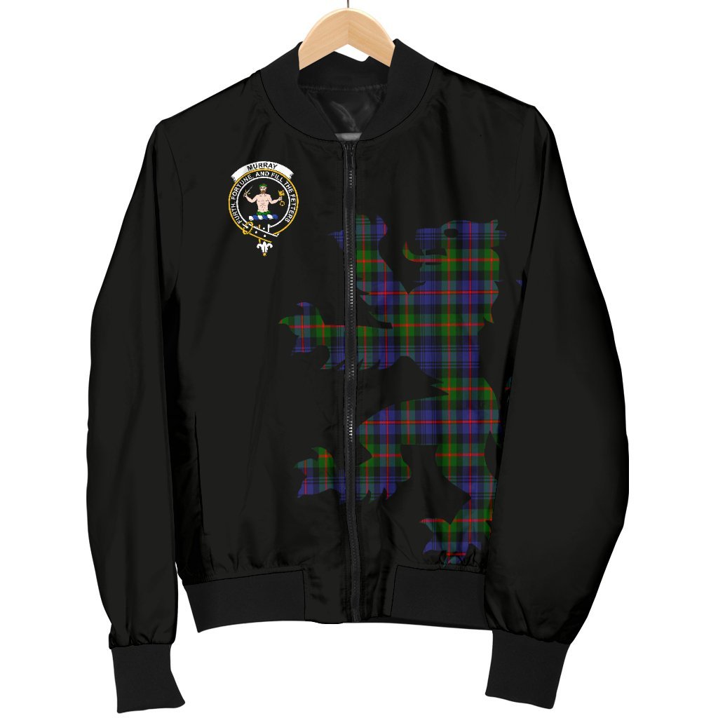 Murray of Athole Tartan Bomber Jacket Lion & Thistle