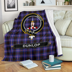 Dunlop Tartan Crest Blanket - 3 Sizes