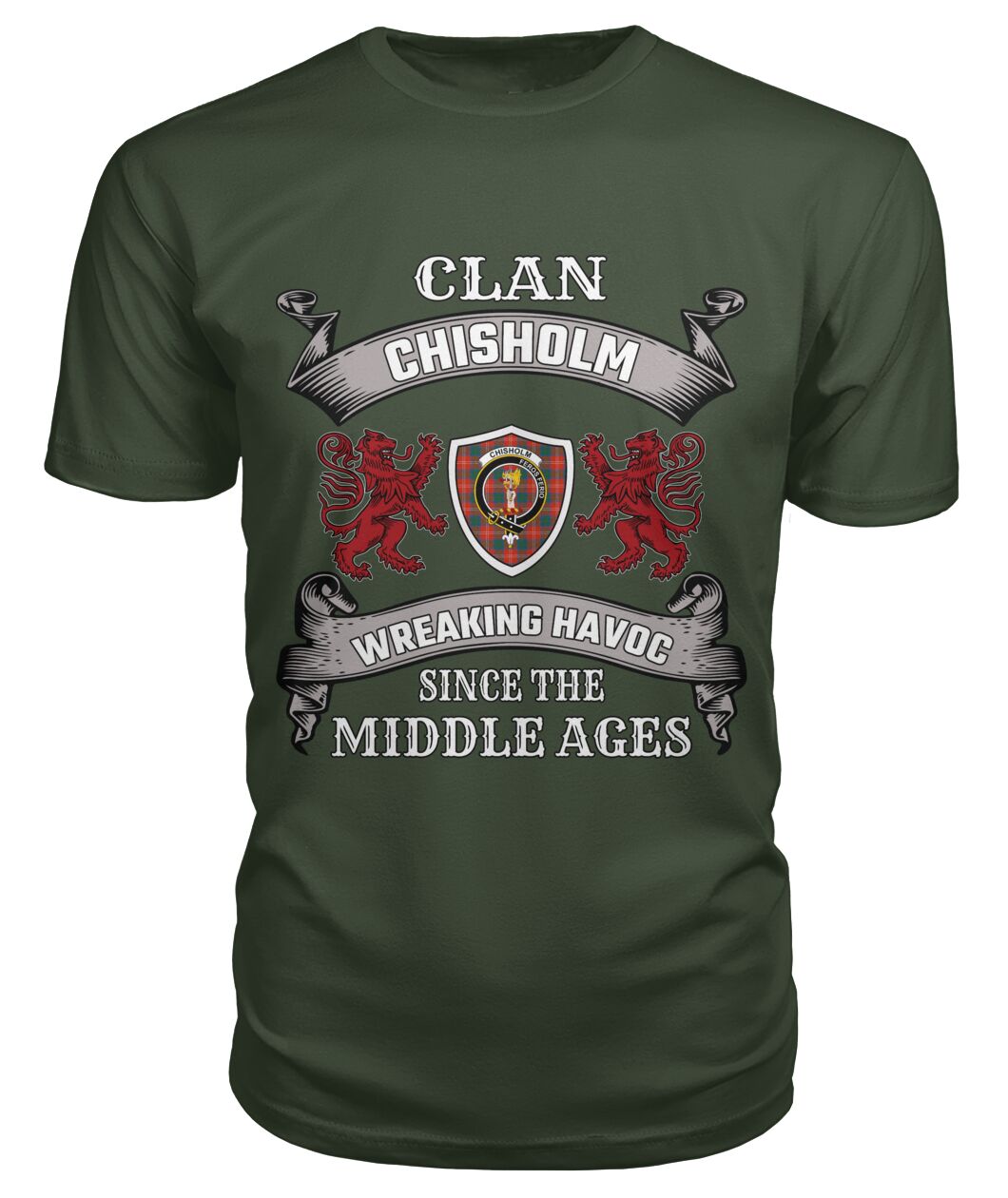 Chisholm Family Tartan - 2D T-shirt