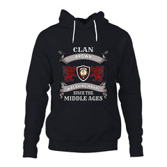 Brown Family Tartan - 2D Unisex Hoodie