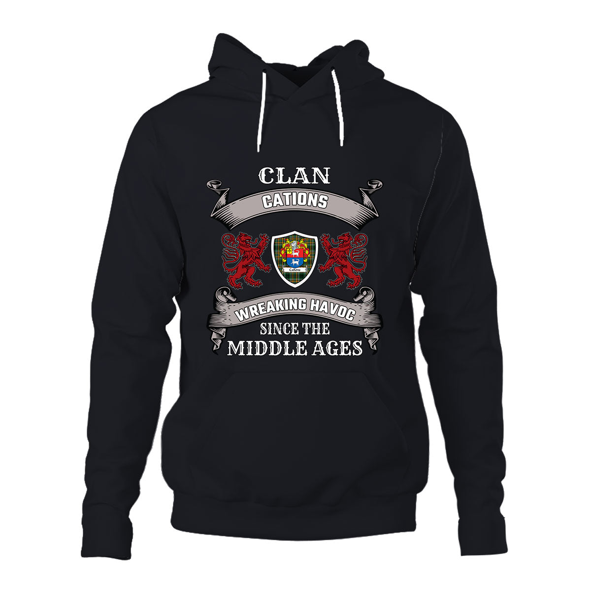 Cations Family Tartan - 2D Unisex Hoodie