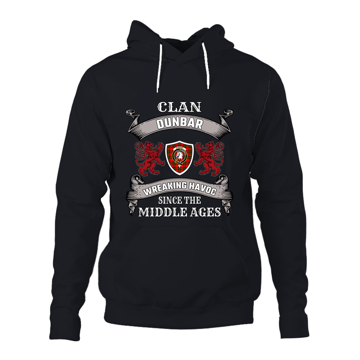 Dunbar Family Tartan - 2D Unisex Hoodie