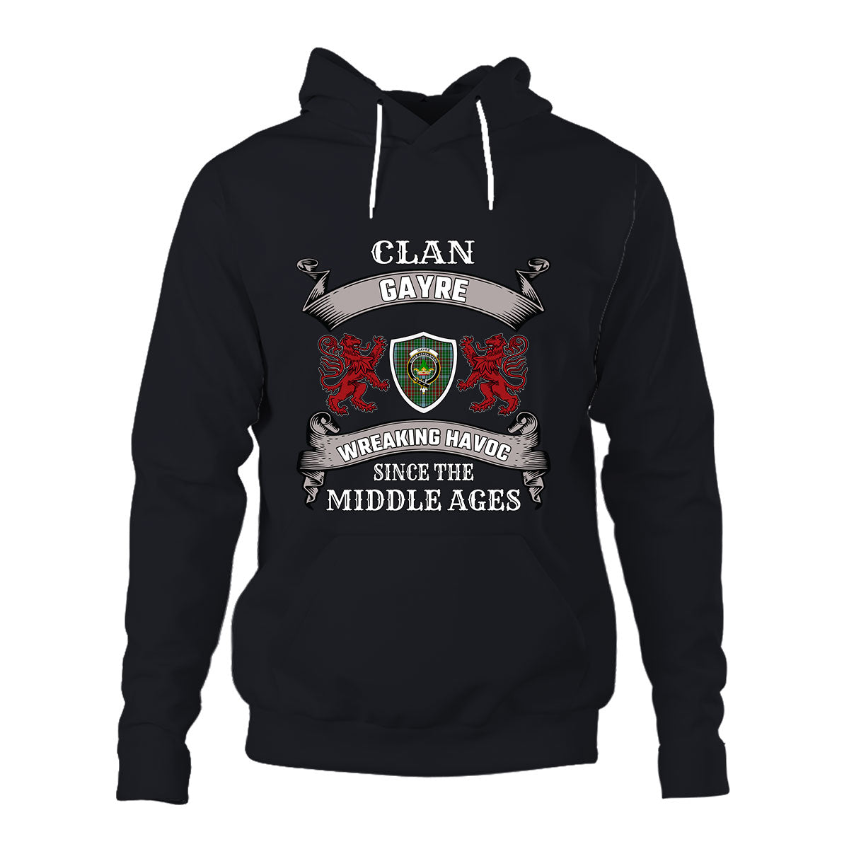 Gayre Family Tartan - 2D Unisex Hoodie