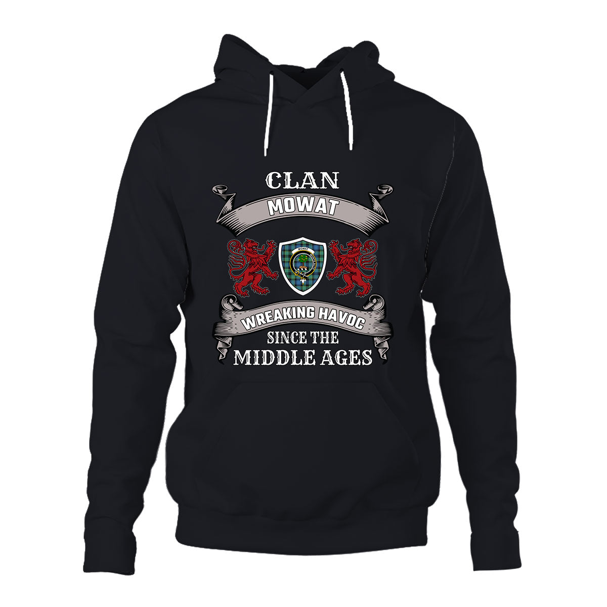 Mowat Family Tartan - 2D Unisex Hoodie