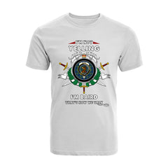 Baird Tartan Crest T-shirt - I'm not yelling style