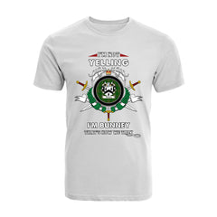 Bunney Tartan Crest T-shirt - I'm not yelling style