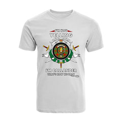 Callander Tartan Crest T-shirt - I'm not yelling style