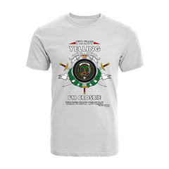 Crosbie Tartan Crest T-shirt - I'm not yelling style