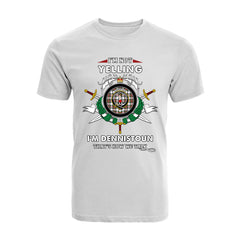 Dennistoun Tartan Crest T-shirt - I'm not yelling style