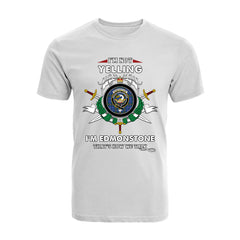 Edmonstone Tartan Crest T-shirt - I'm not yelling style