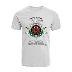 Fraser of Lovat Tartan Crest T-shirt - I'm not yelling style