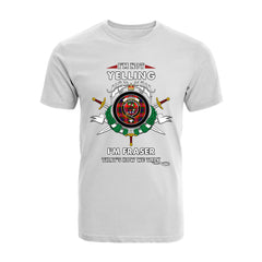 Fraser Tartan Crest T-shirt - I'm not yelling style