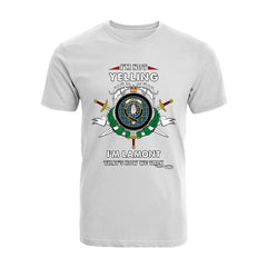 Lamont Ancient Tartan Crest T-shirt - I'm not yelling style