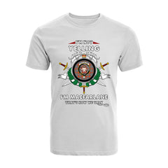 MacFarlane Tartan Crest T-shirt - I'm not yelling style