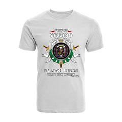 MacLennan Tartan Crest T-shirt - I'm not yelling style