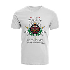 MacPhail Tartan Crest T-shirt - I'm not yelling style