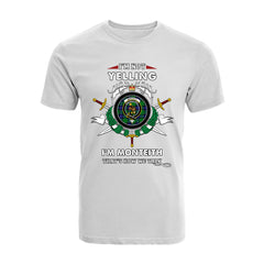 Monteith Tartan Crest T-shirt - I'm not yelling style