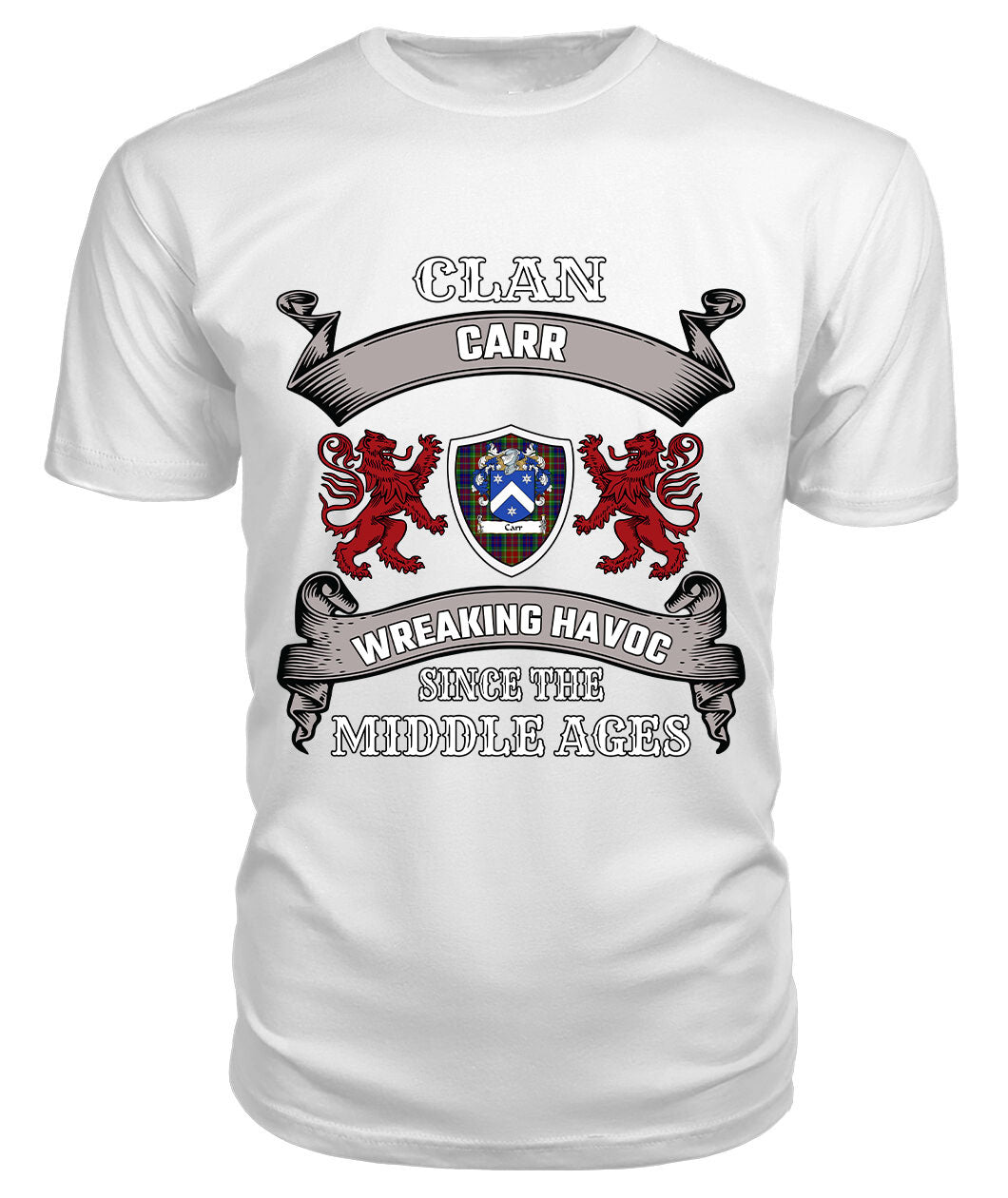 Carr Family Tartan - 2D T-shirt