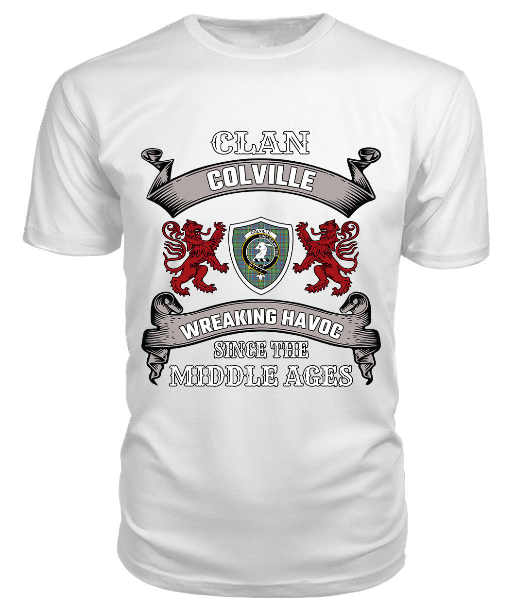 Colville Family Tartan - 2D T-shirt