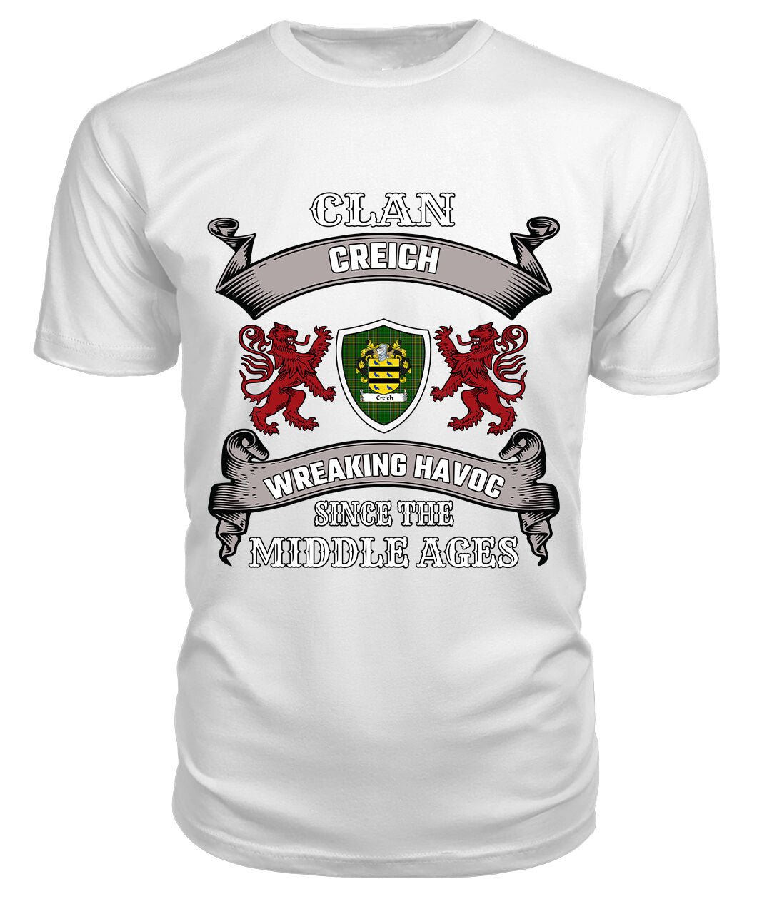 Creich Family Tartan - 2D T-shirt