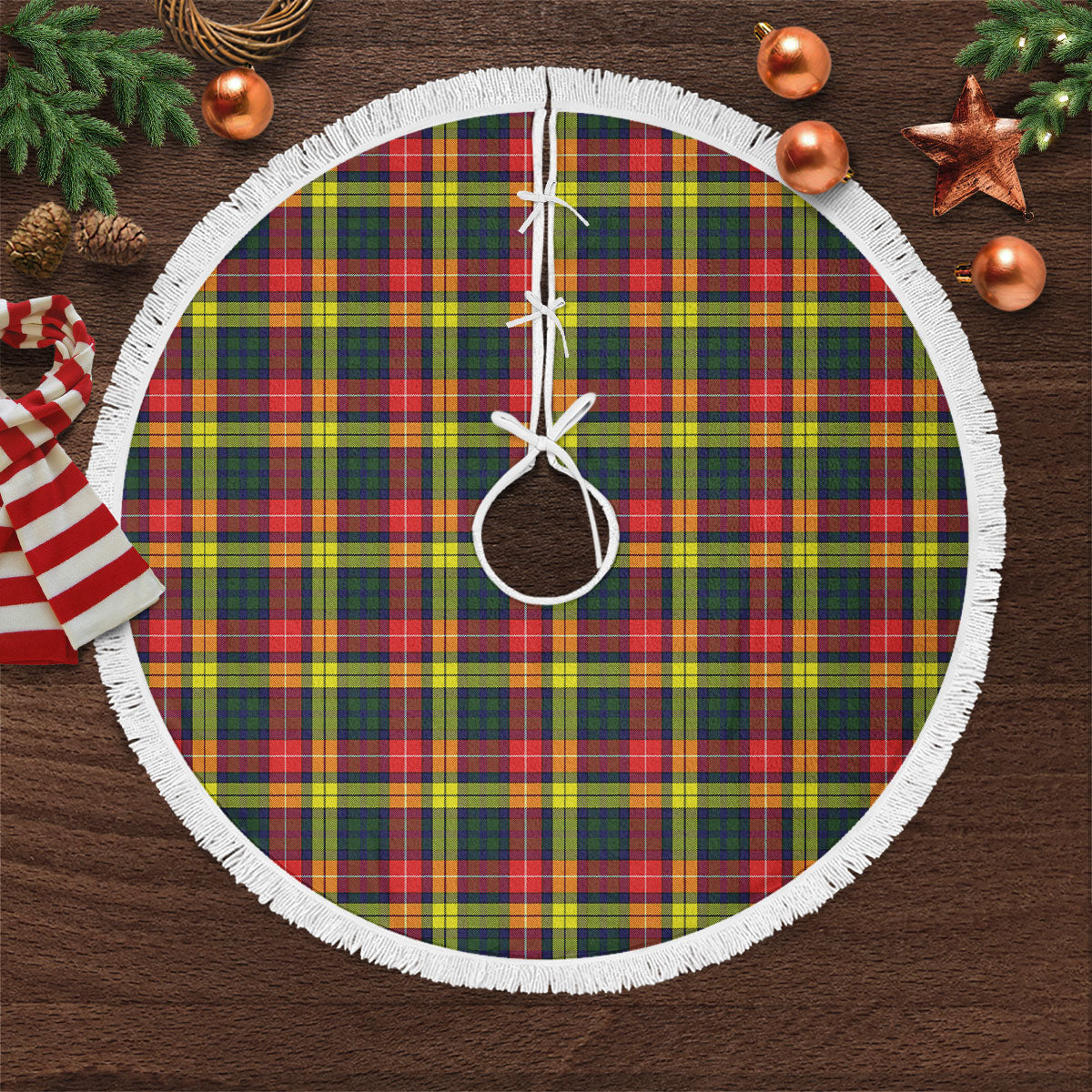 Buchanan Modern Tartan Christmas Tree Skirt