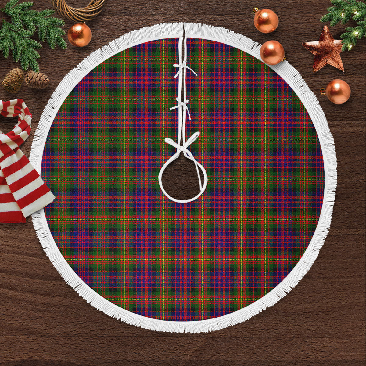 Carnegie Modern Tartan Christmas Tree Skirt