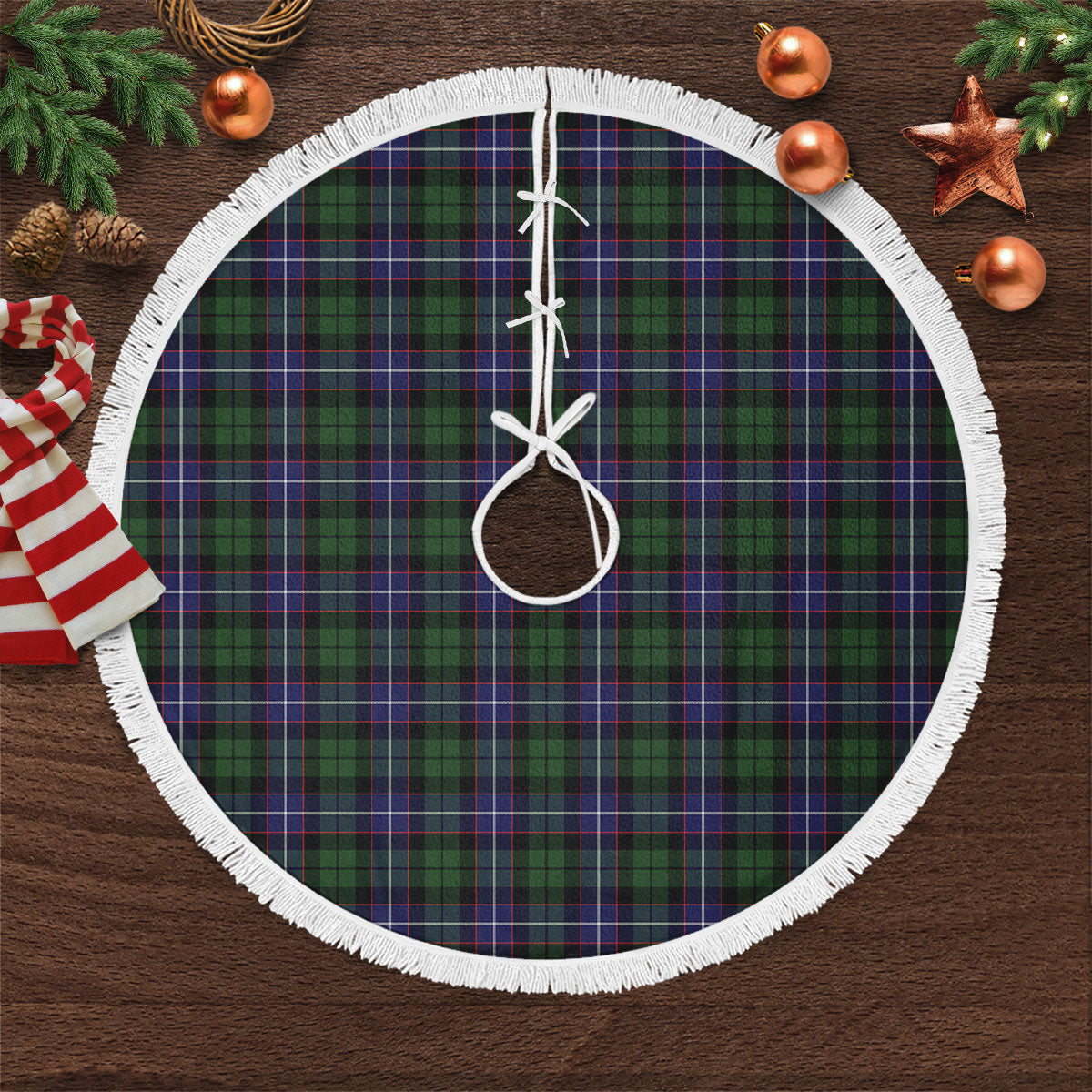 Galbraith Modern Tartan Christmas Tree Skirt