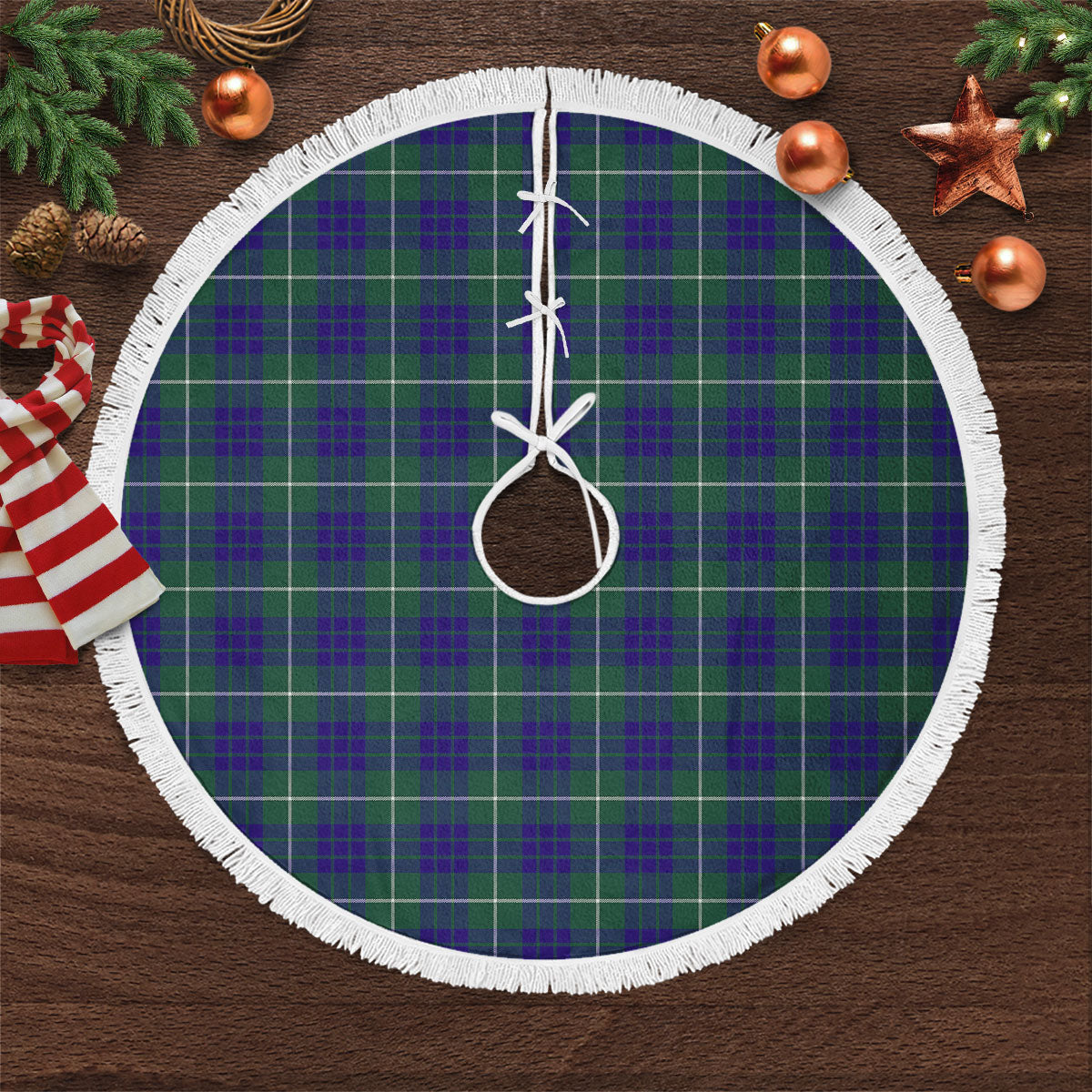 Hamilton Hunting Modern Tartan Christmas Tree Skirt