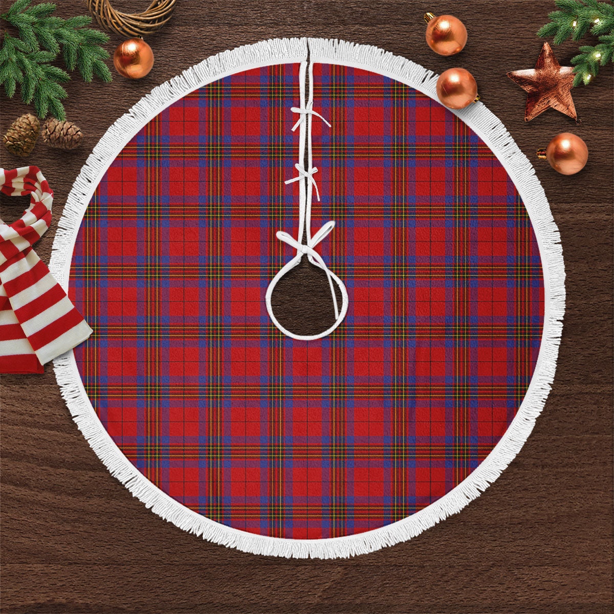 Leslie Modern Tartan Christmas Tree Skirt