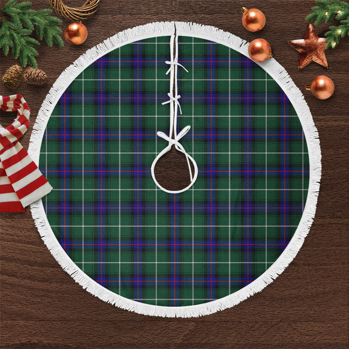 MacDonald of the Isles Hunting Modern Tartan Christmas Tree Skirt