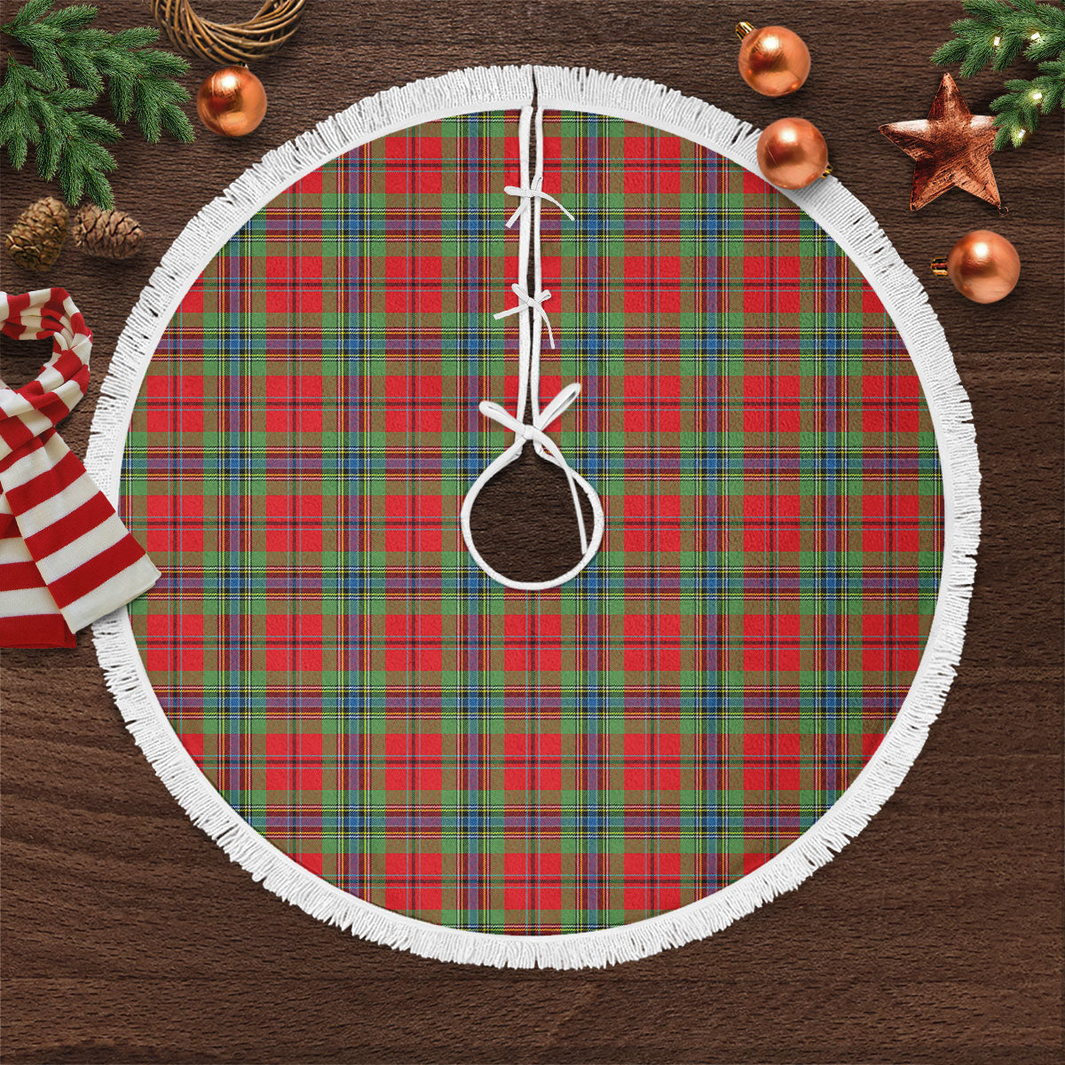 MacLean of Duart Modern Tartan Christmas Tree Skirt