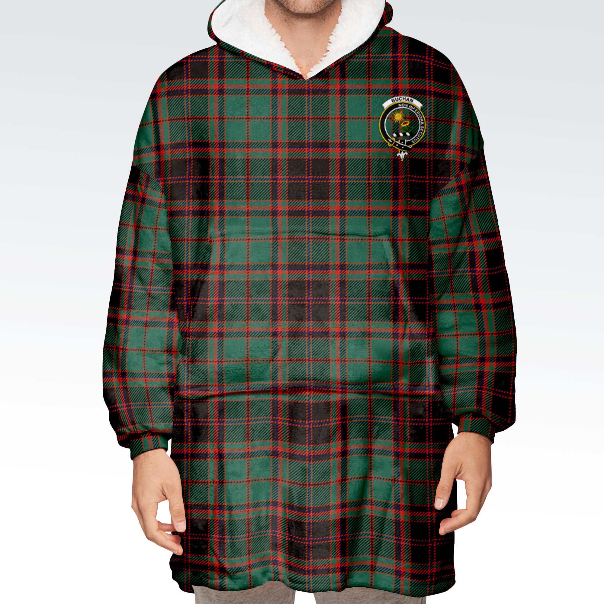 Buchan Ancient Tartan Hoodie Blanket