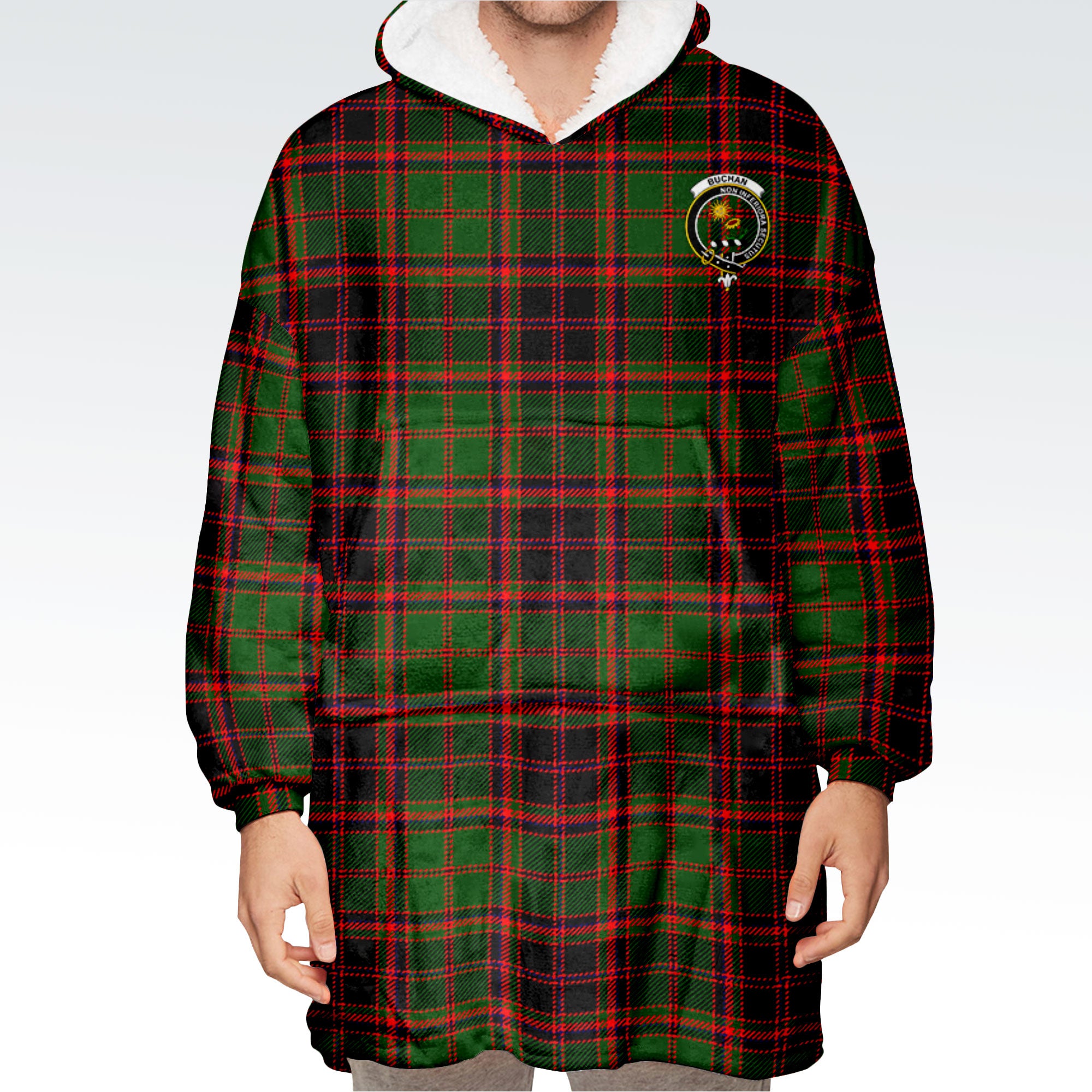 Buchan Modern Tartan Hoodie Blanket