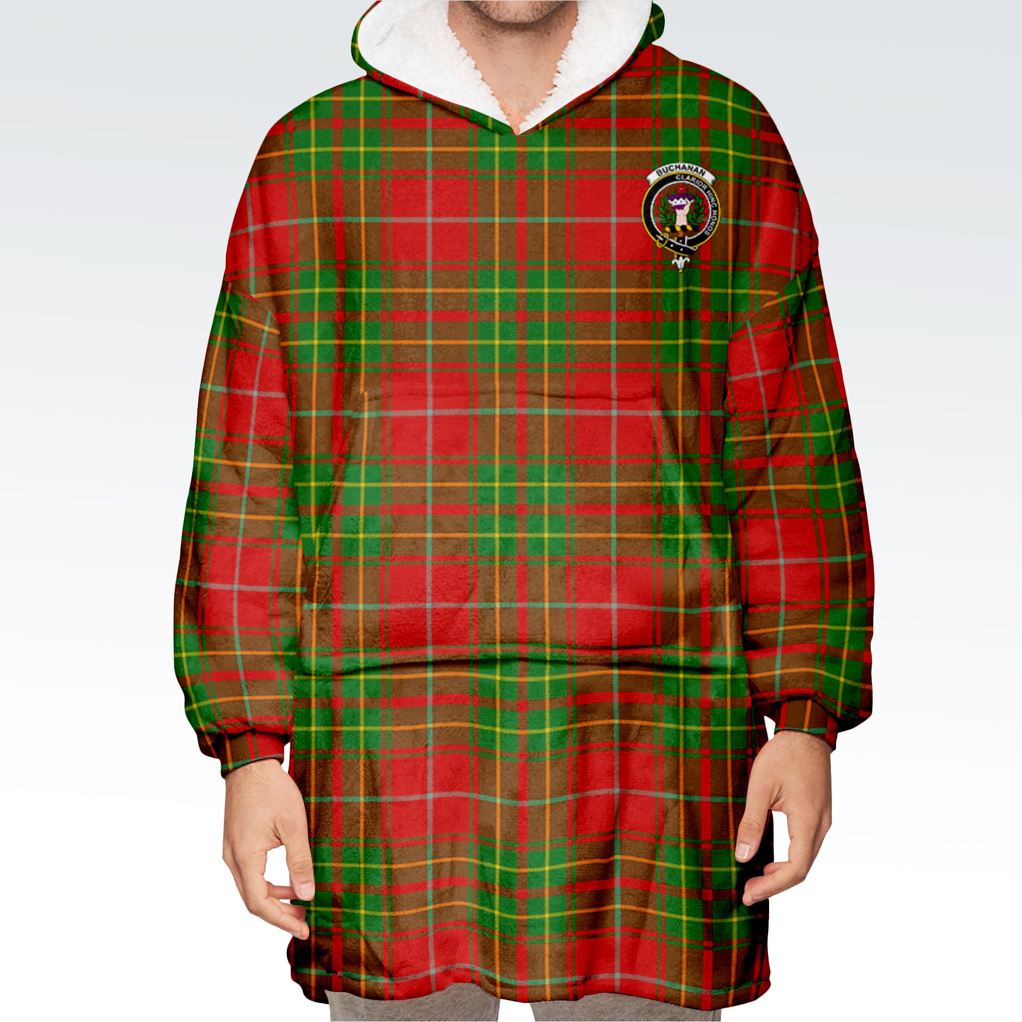 Burnett Ancient Tartan Hoodie Blanket