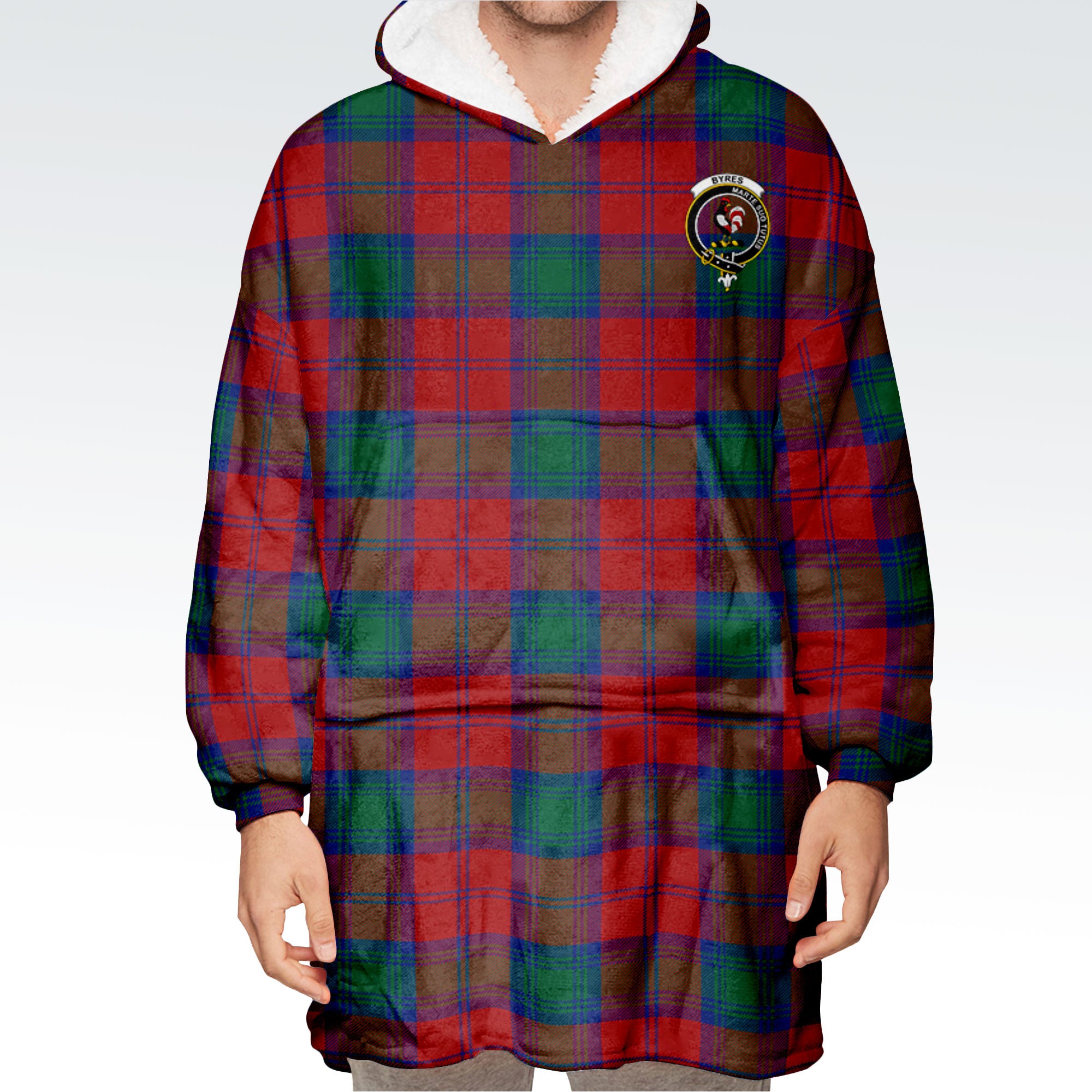 Byres Tartan Hoodie Blanket