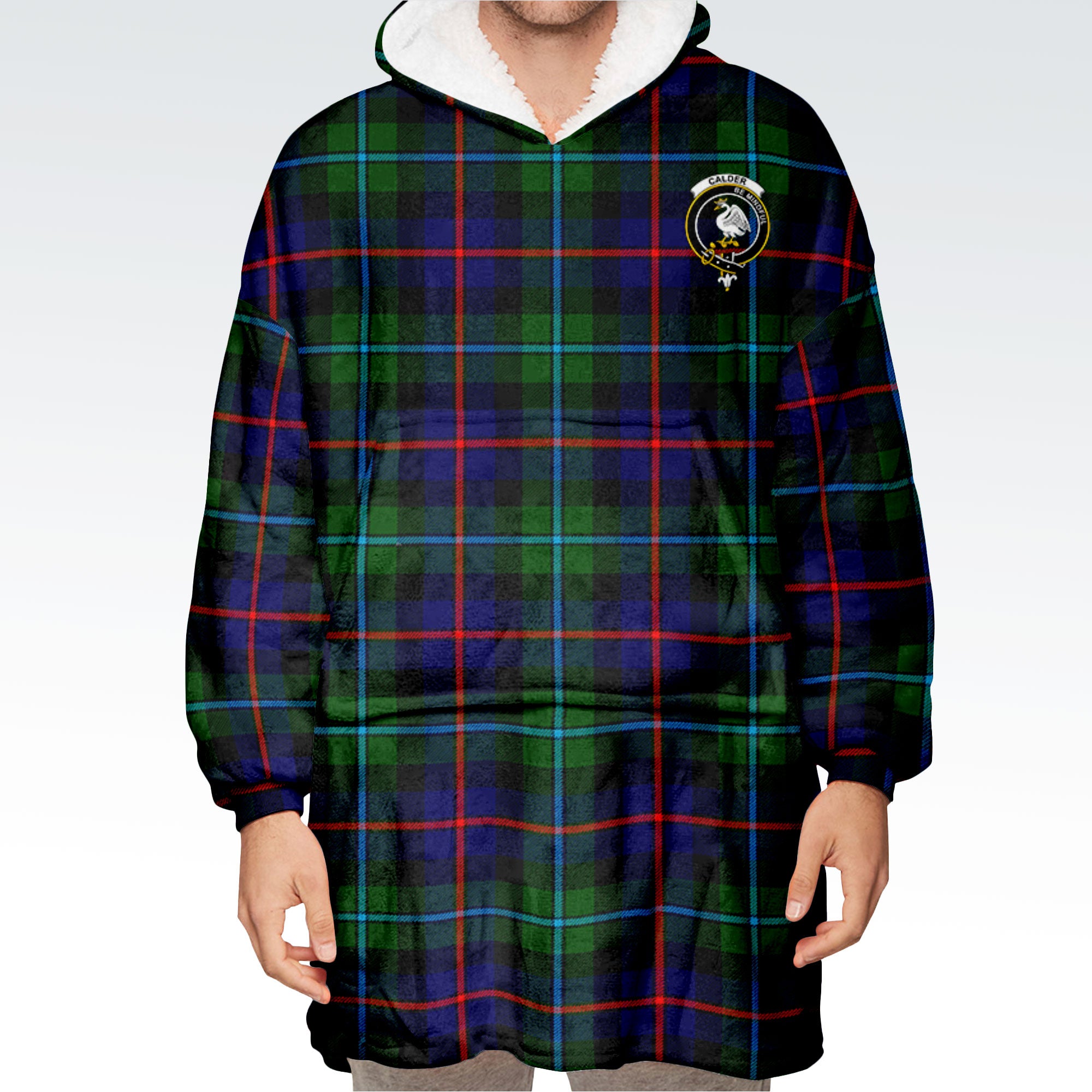 Calder (Calder-Campbell) Tartan Hoodie Blanket