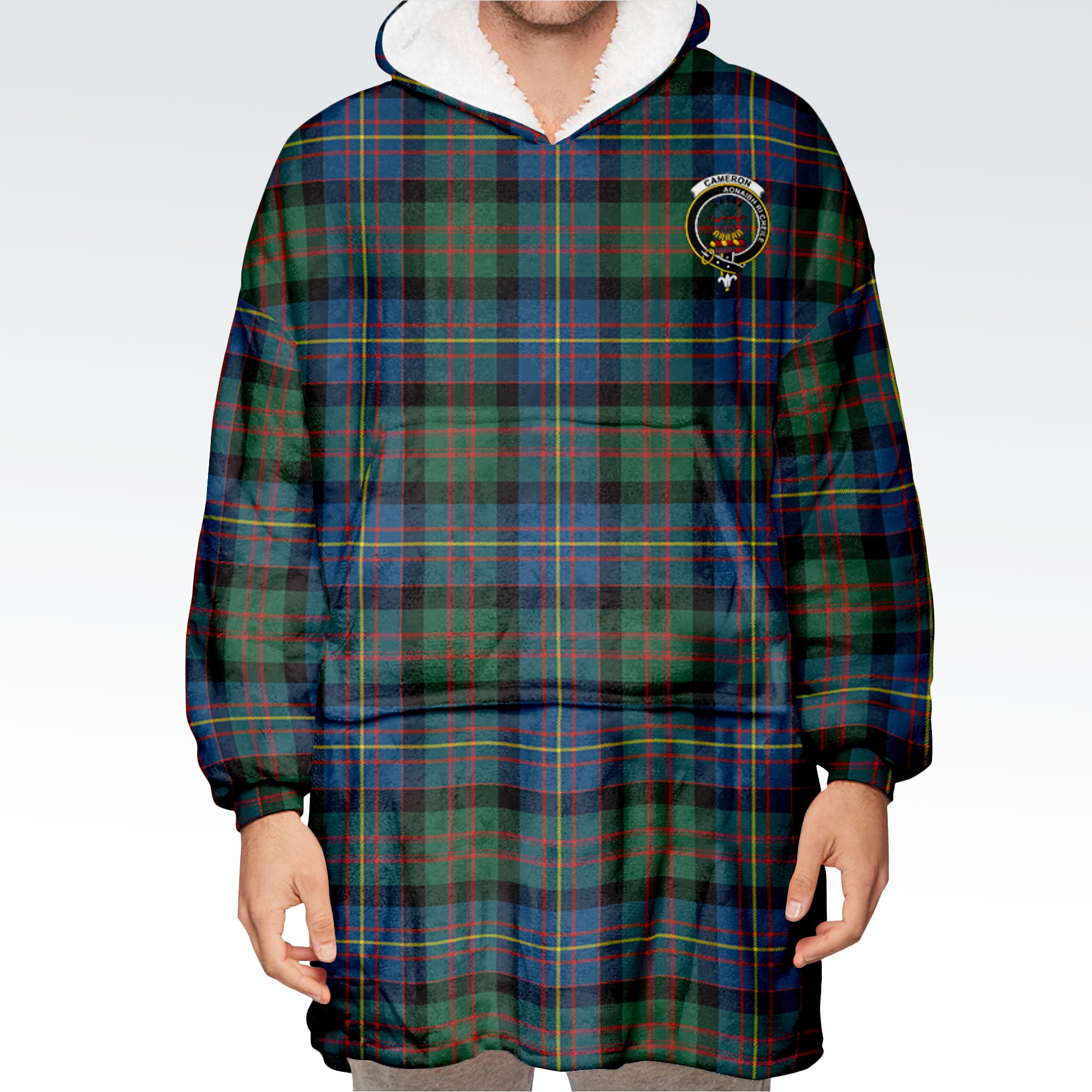 Cameron of Erracht Ancient Tartan Hoodie Blanket