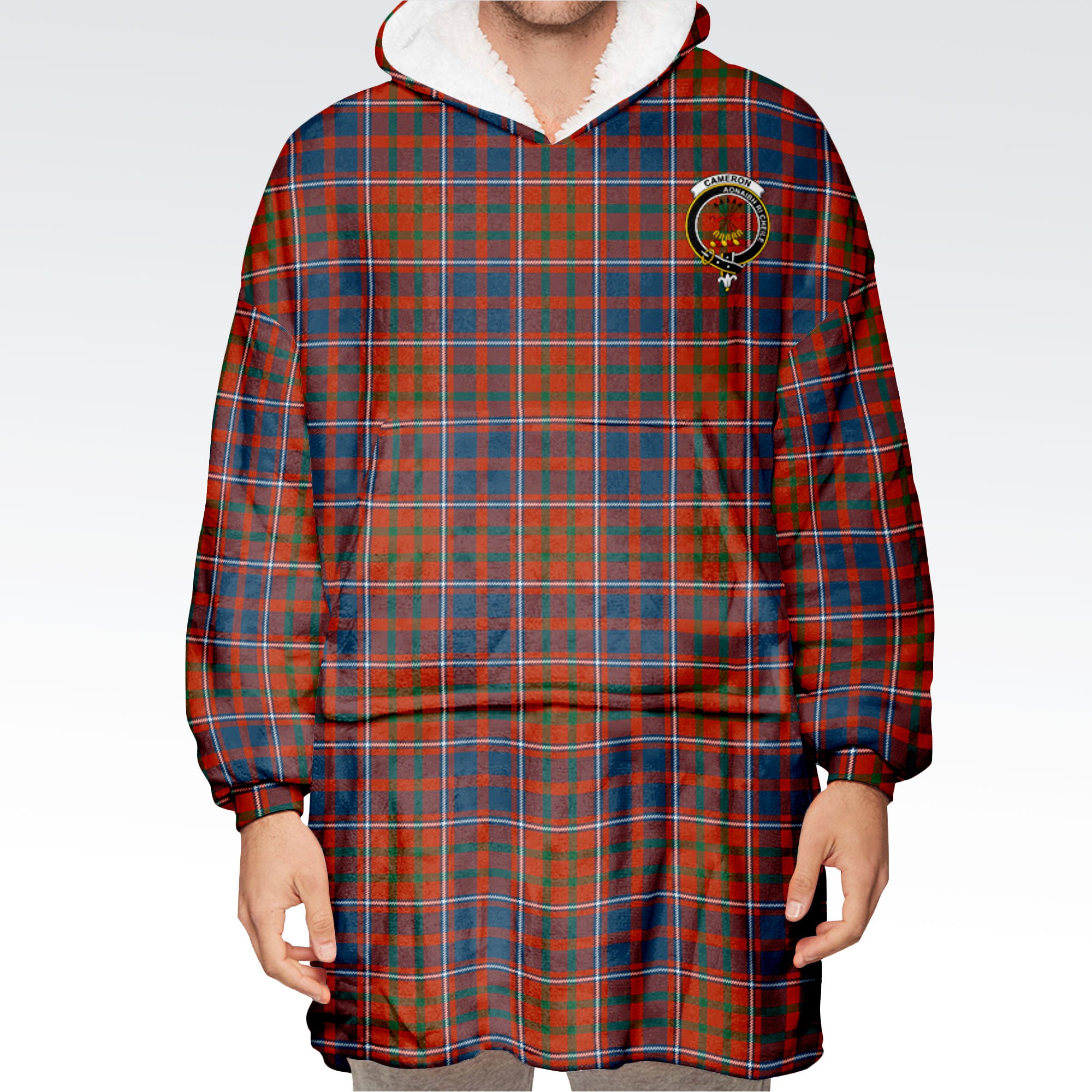 Cameron of Lochiel Ancient Tartan Hoodie Blanket