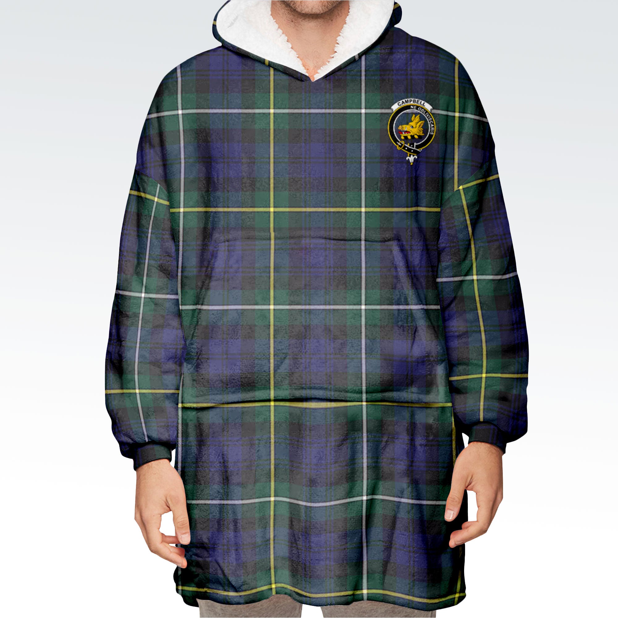 Campbell Argyll Modern Tartan Hoodie Blanket