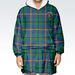 Carmichael Ancient Tartan Hoodie Blanket