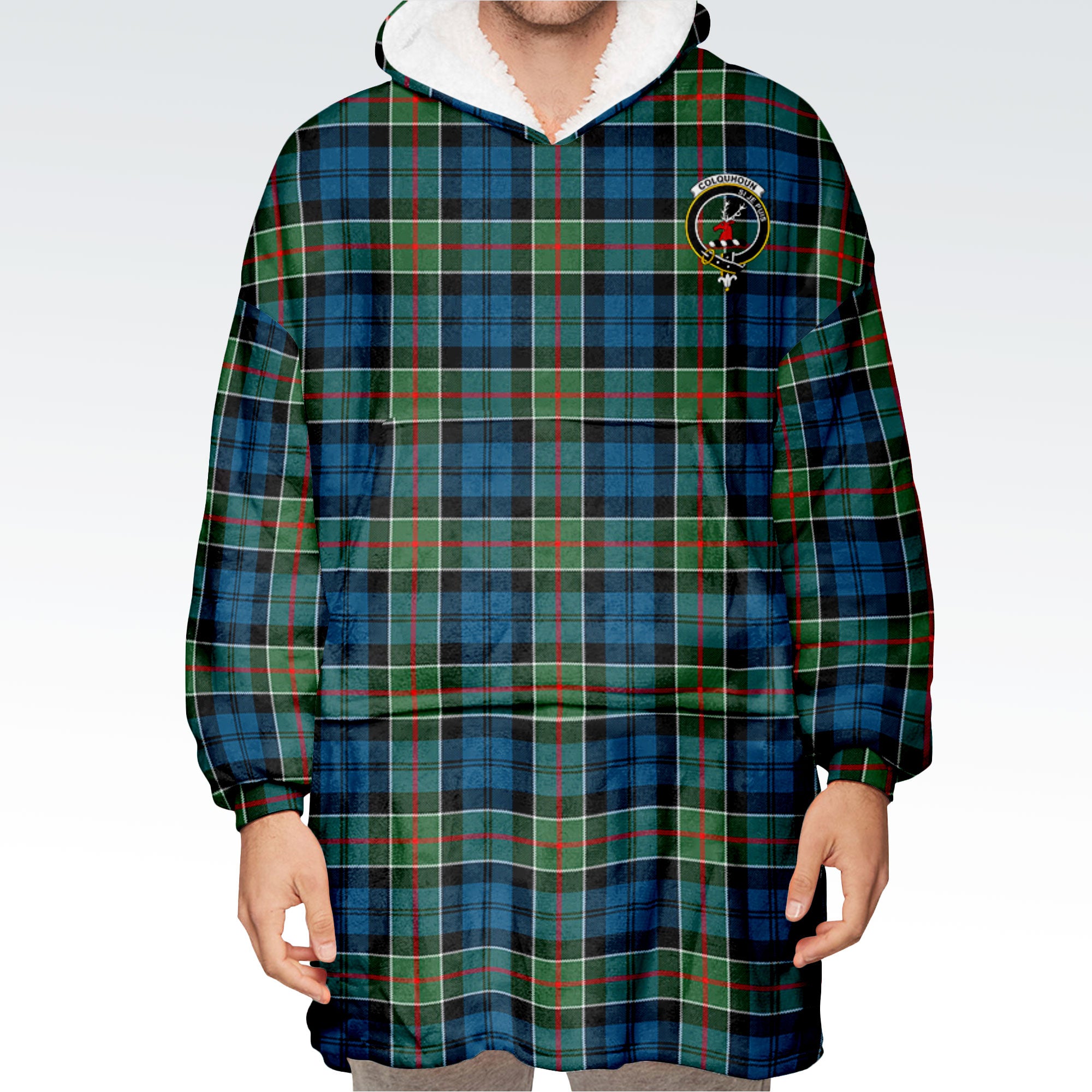 Colquhoun Ancient Tartan Hoodie Blanket