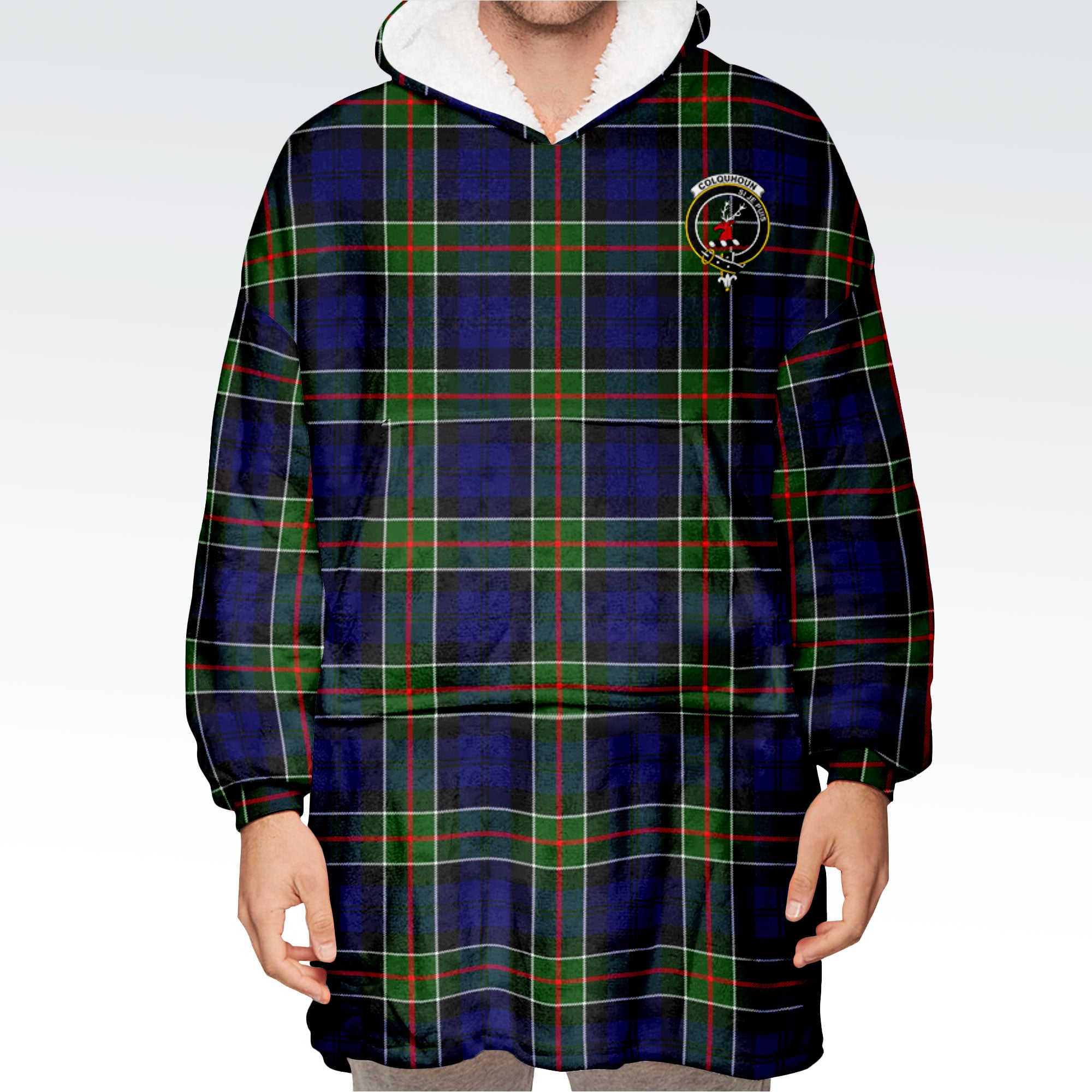 Colquhoun Modern Tartan Hoodie Blanket