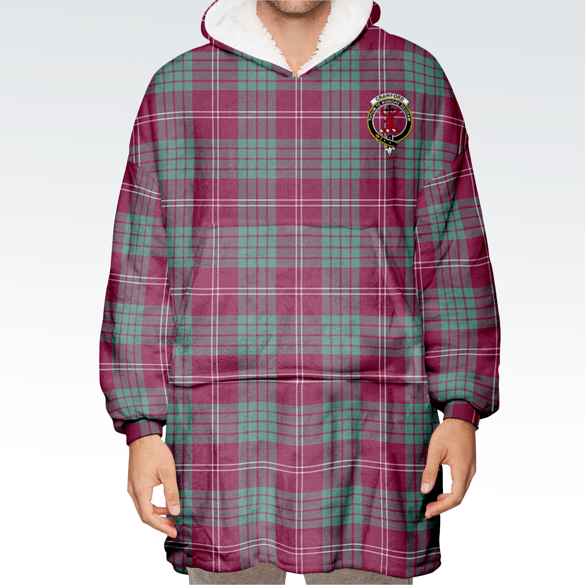 Crawford Ancient Tartan Hoodie Blanket