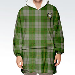 Cunningham Dress Green Dancers Tartan Hoodie Blanket