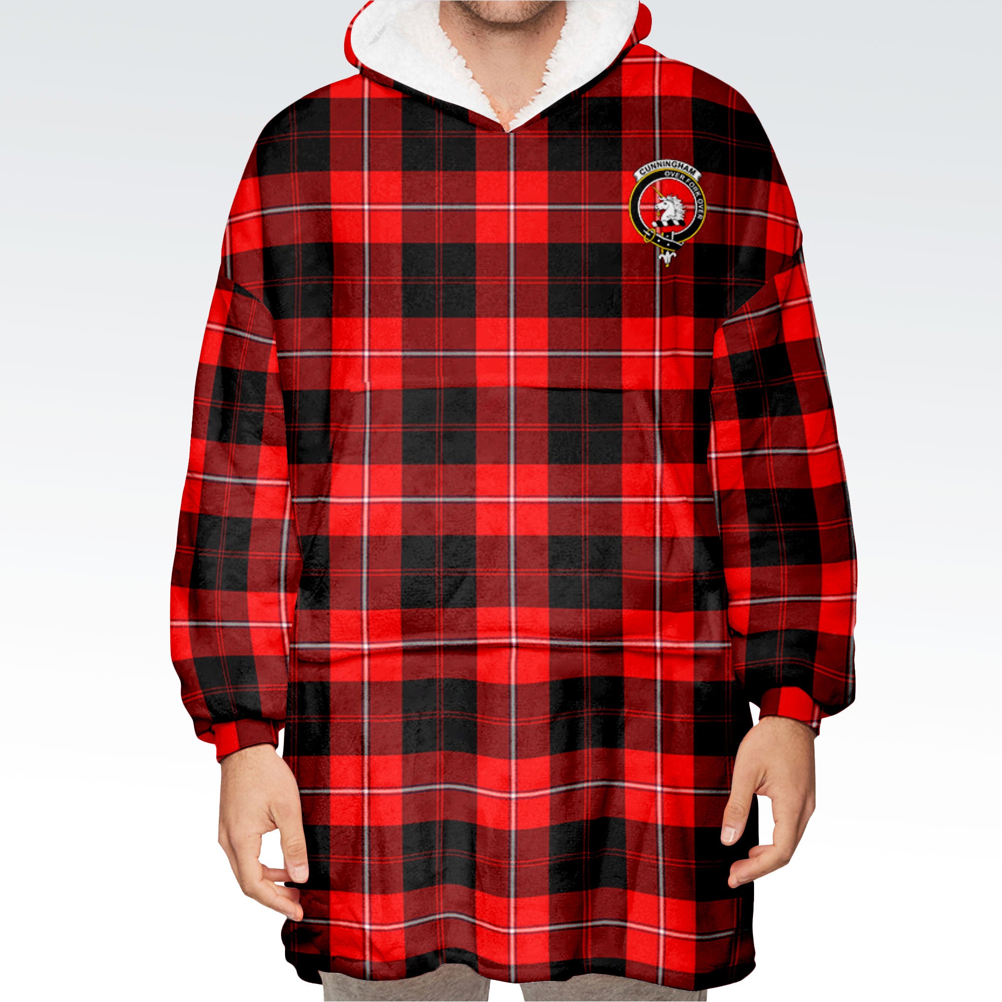 Cunningham Modern Tartan Hoodie Blanket