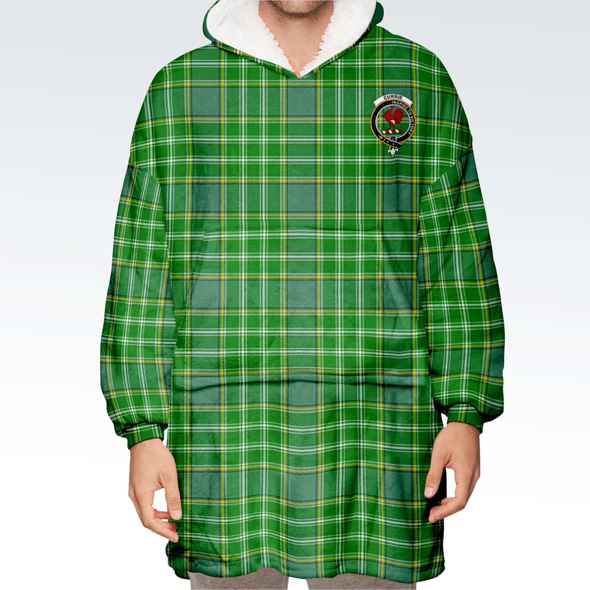 Currie or Curry Tartan Hoodie Blanket