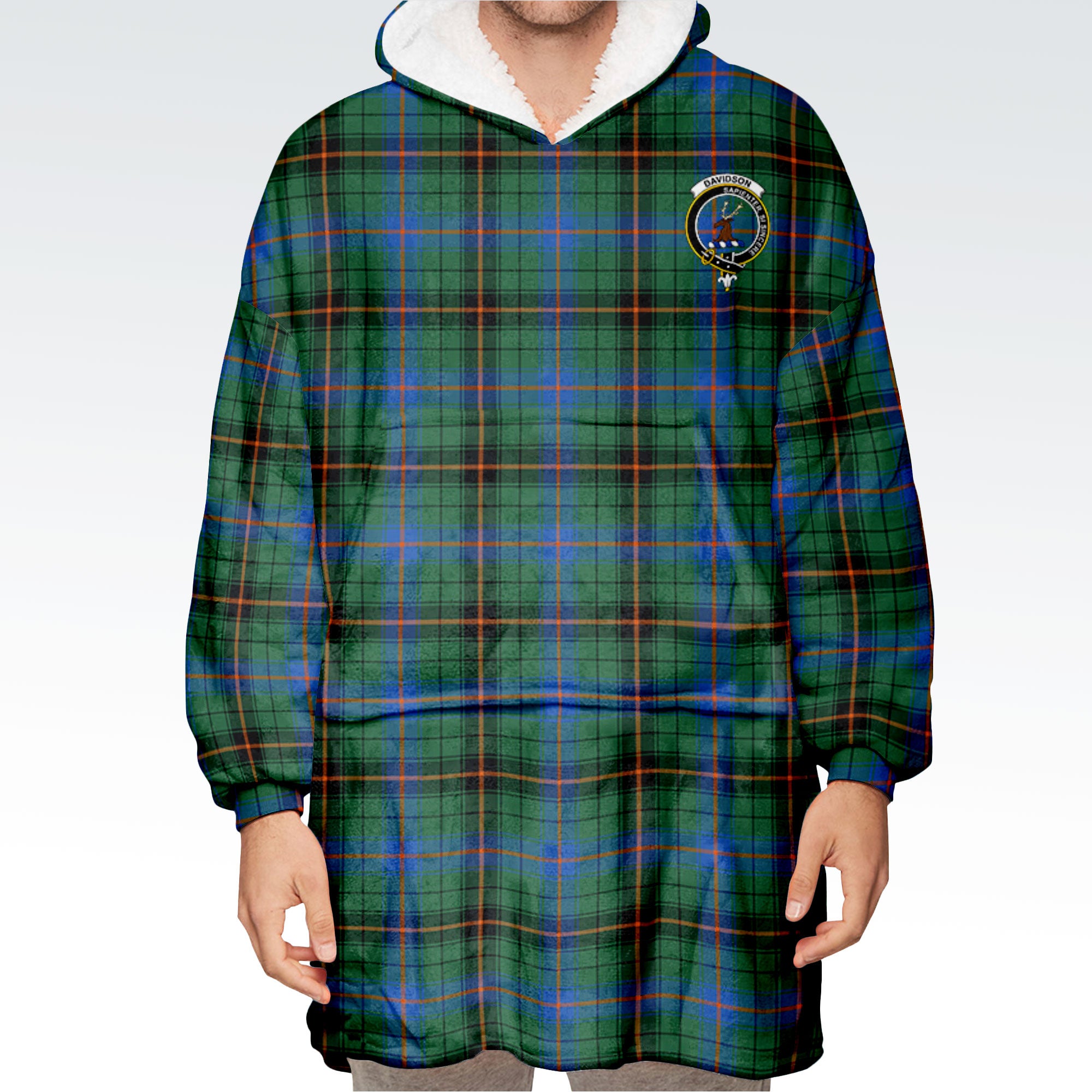 Davidson Ancient Tartan Hoodie Blanket