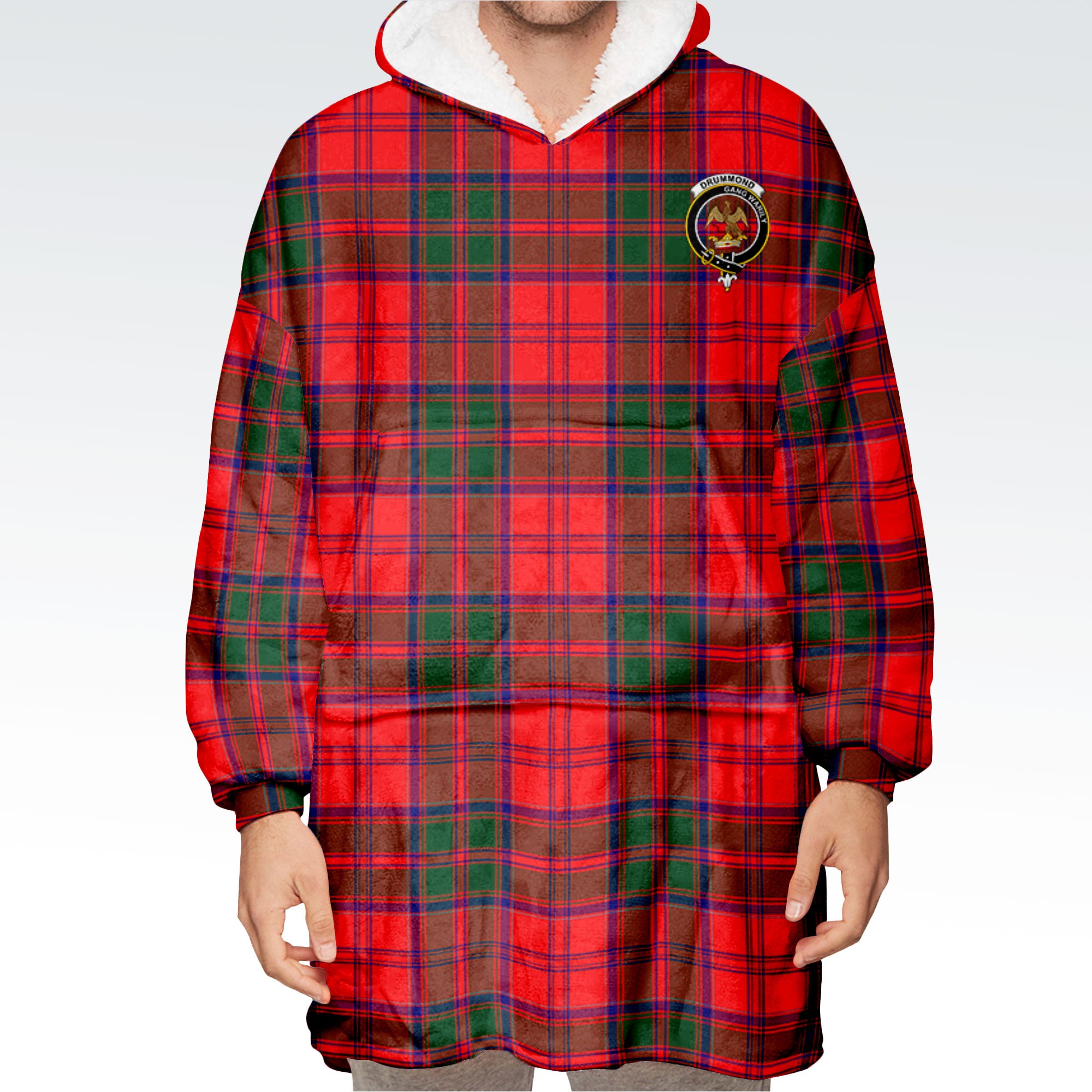 Drummond Modern Tartan Hoodie Blanket